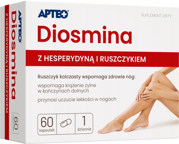 Diosmina z hesperydyną 60 kapsułek Apteo