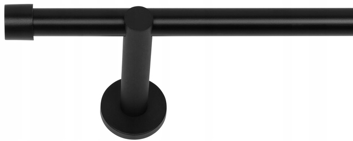 KARNISZ POJEDYNCZY CZARNY METAL LOFT LUNA 19 mm / 200 cm auraHOME24