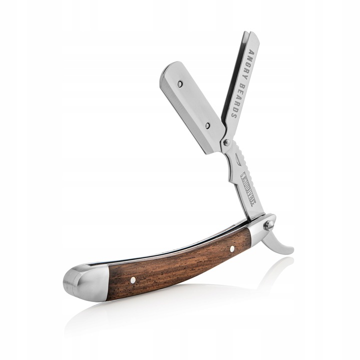 Brzytwa Do Golenia na Żyletki Angry Beards Shavette ZIZKA z etui