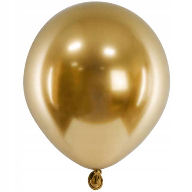 BALONY glossy CHROM złote METALIK impreza do girland KOMUNIA ślub