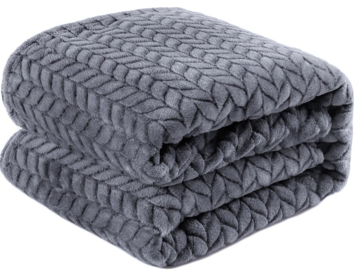 GRUBY KOC WYTŁACZANY NARZUTA NA ŁÓŻKO KANAPĘ 160x200 NA NAROŻNIK MIĘKKI