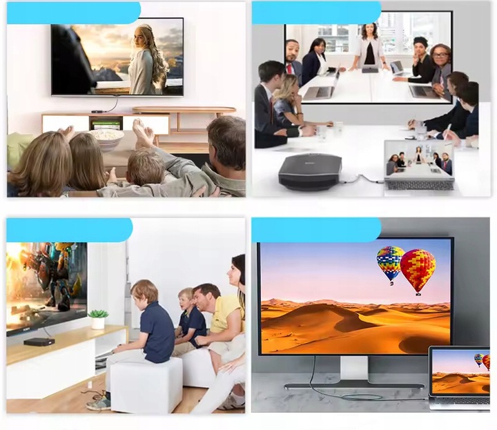 KABEL PRZEWÓD HDMI 1.4 FULL HD UHD 4K 3D TELEWIZOR POZŁACANY DŁUGI 7m