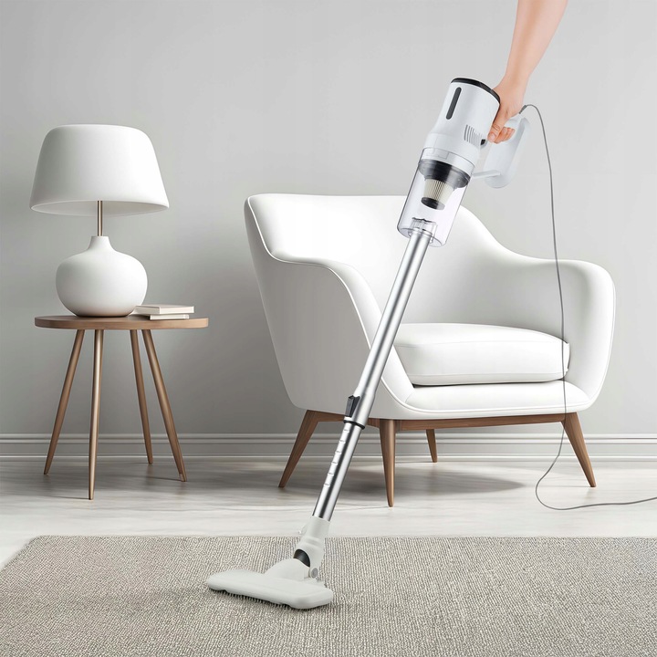 ODKURZACZ PIONOWY BEZWORKOWY PRZEWODOWY RĘCZNY MOCNY 2w1 600W HEPA H13