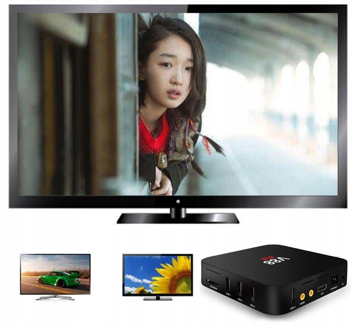 ODTWARZACZ MULTIMEDIALNY SMART TV BOX SCISHION ANDROID 10.1 V88 PRZYSTAWKA