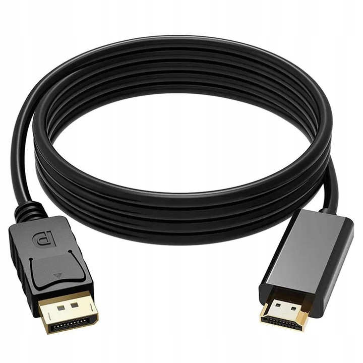 KABEL PRZEWÓD ADAPTER DISPLAYPORT 1.2 DO HDMI 4K UHD WIREWAY WW342118 1.8m
