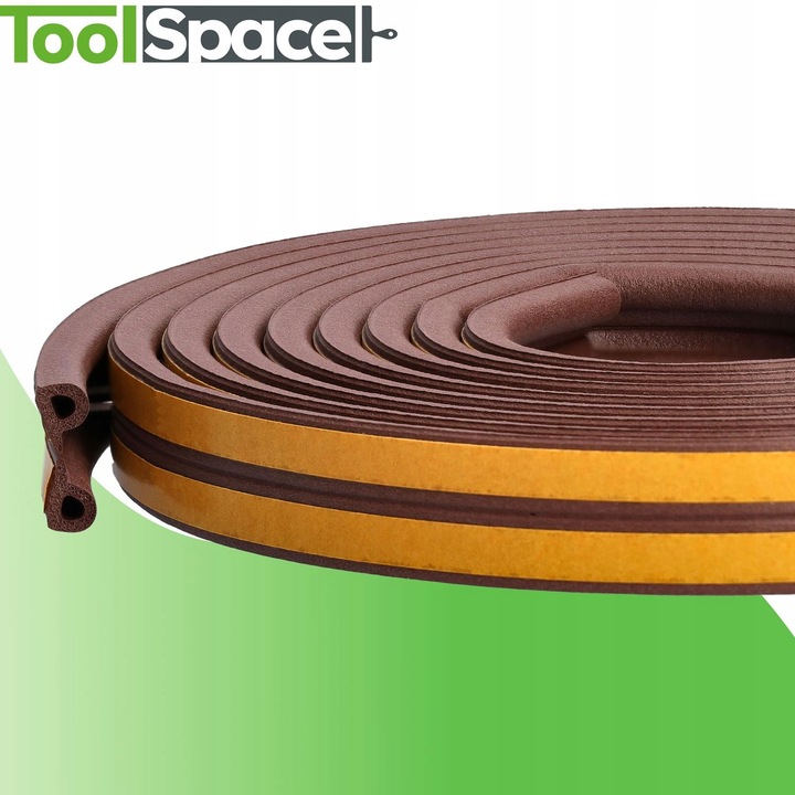 Uszczelka do okien i drzwi profil P 25 mb BRĄZ