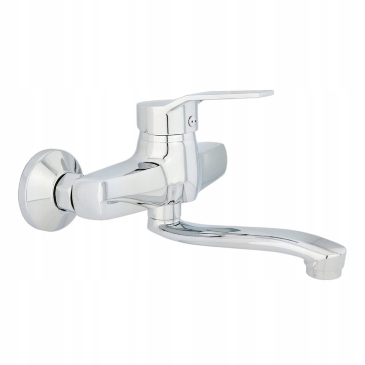 BATERIA UMYWALKOWA ŚCIENNA CHROM SREBRNA KOMPLET