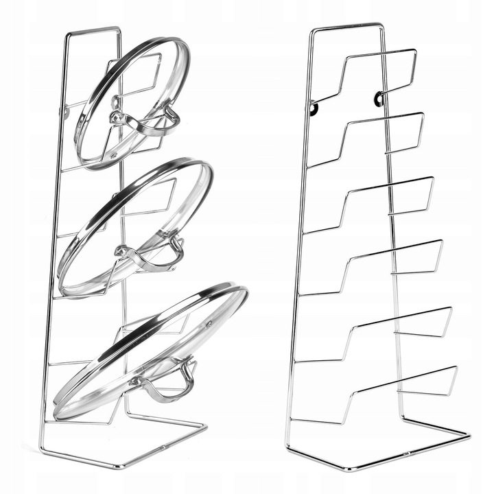 STOJAK NA POKRYWKI OD GARNKÓW PATELNI WIESZAK