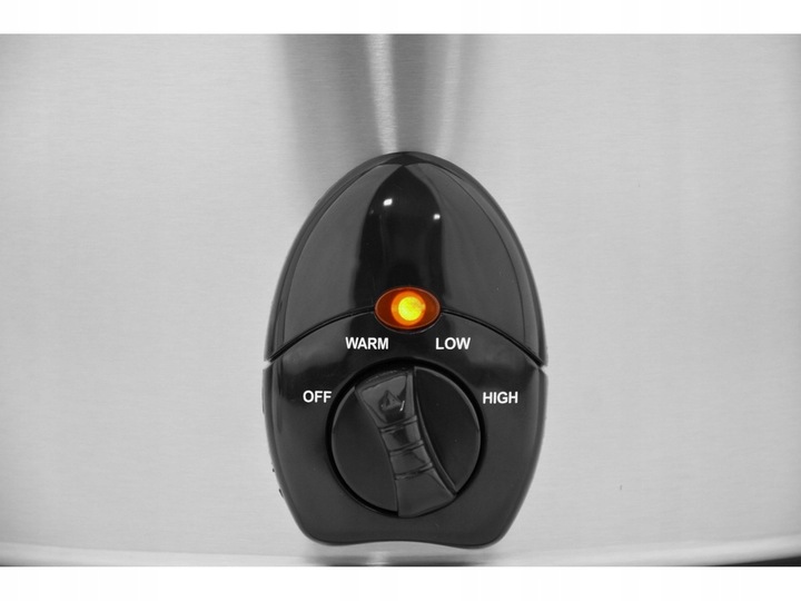 LUND WOLNOWAR GARNEK CERAMICZNY SLOW COOKER INOX LCD 320W 5,6L 3TRYBY