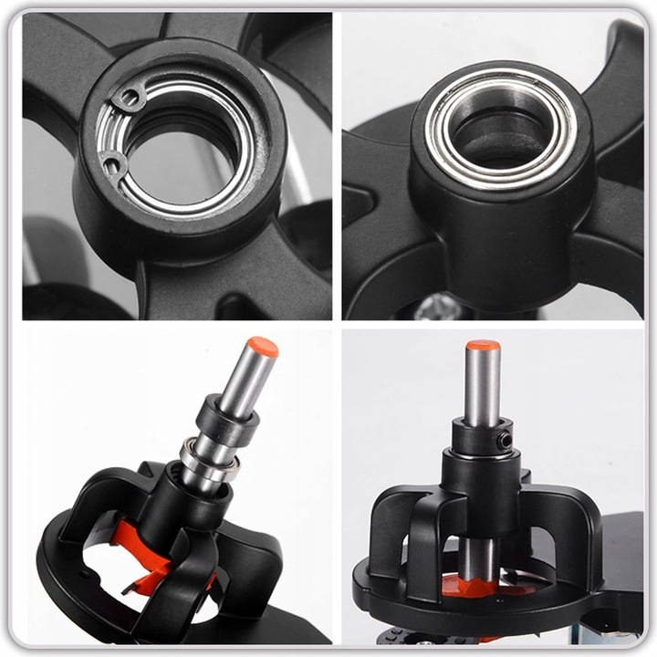 SZABLON DO WIERCENIA OTWORÓW POD ZAWIAS FREZ DO PUSZEK ZNACZNIK