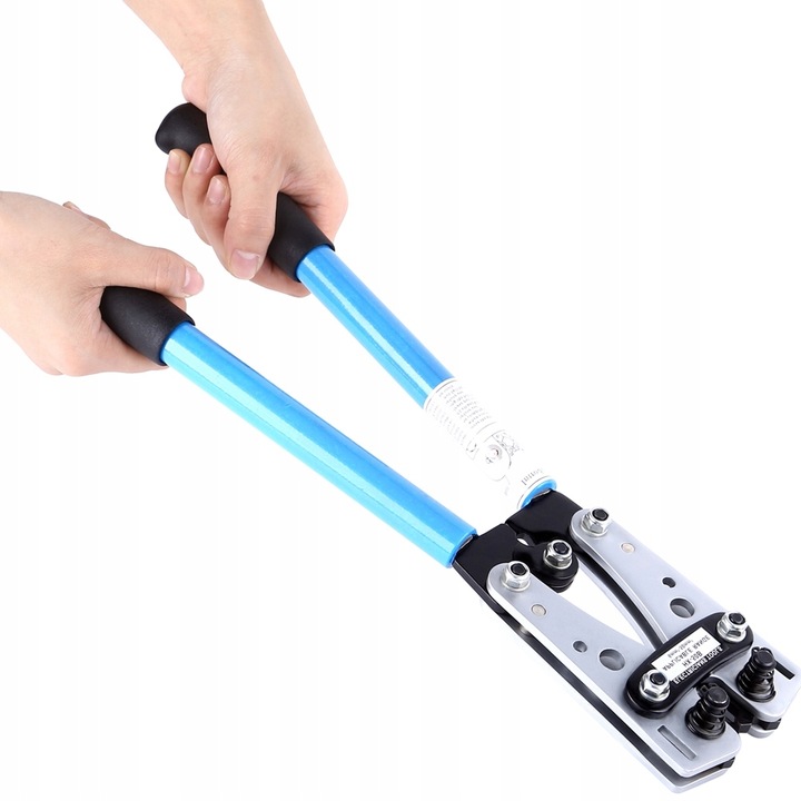 ZACISKARKA KOŃCÓWEK KABLI PRZEWODÓW PRASKA TULEJKI 6-50mm2 + 60