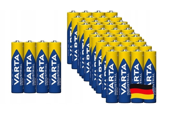 40 x BATERIA VARTA INDUSTRIAL AAA LR03 R3 1,5V