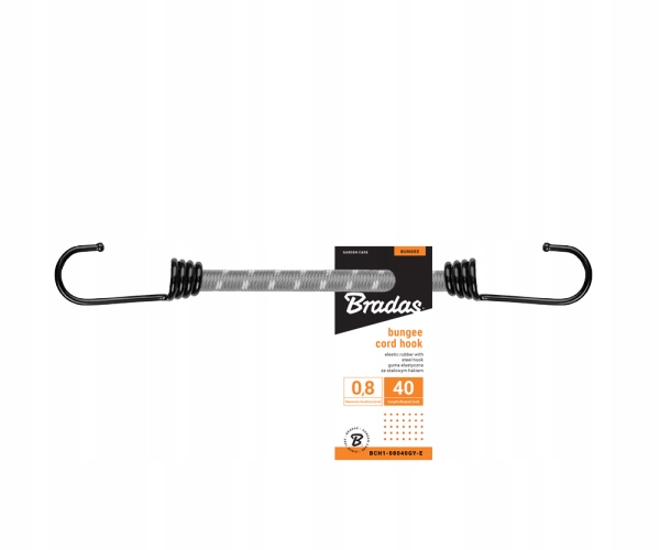 Guma Elastyczna z Hakiem 40cm BCH1-08040GY-E