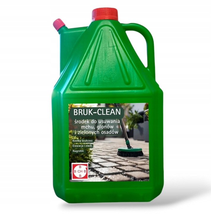Płyn Środek do usuwania Mchu Glonów i Zielonych Osadów z Kostki Elewacji 5L