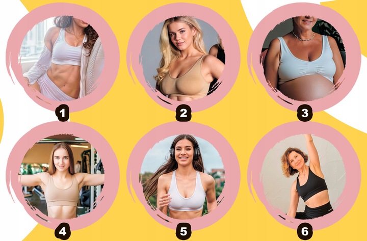 3-pak Biustonoszy Bezszwowych bez Zapięć i Fiszbin z Push-up Wkładkami, L