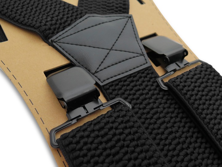 Szerokie mocne szelki do spodni T58 moro dla leśnika JESZCZE DŁUŻSZE 130cm