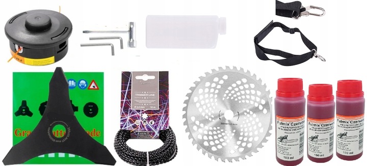 NAJMOCNIEJSZA KOSA SPALINOWA 7KM PODKASZARKA +OLEJ