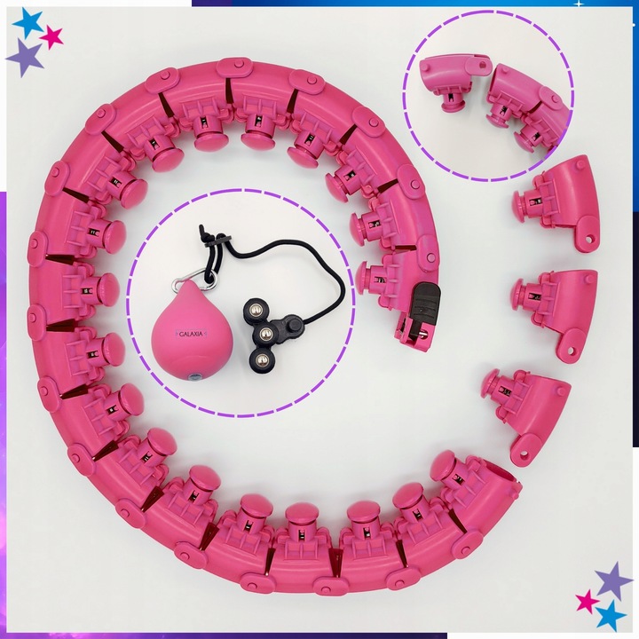 HULA HOP Z OBCIĄŻENIEM Odchudzające Obciążnikiem Smart z Wypustkami HULAHOP