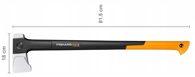FISKARS X-SERIES X32 Siekiera rozłupująca do łupania drewna ostrze L