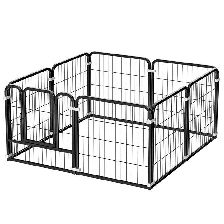 Kojec dla Psów zwierząt Zagroda Wybieg Klatka 8 paneli 80cm