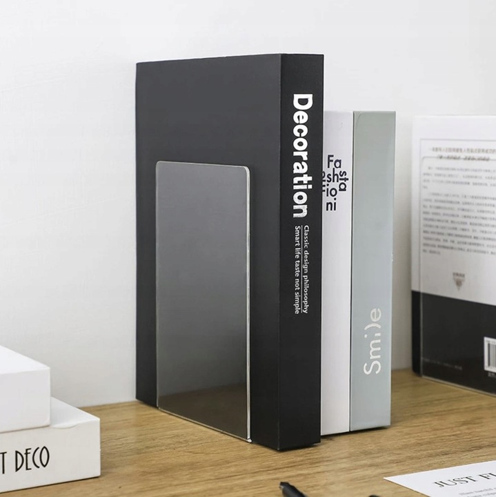 Podpórki do Książek Stojak Podpórka 6x Przezroczyste Plexi Stojaki