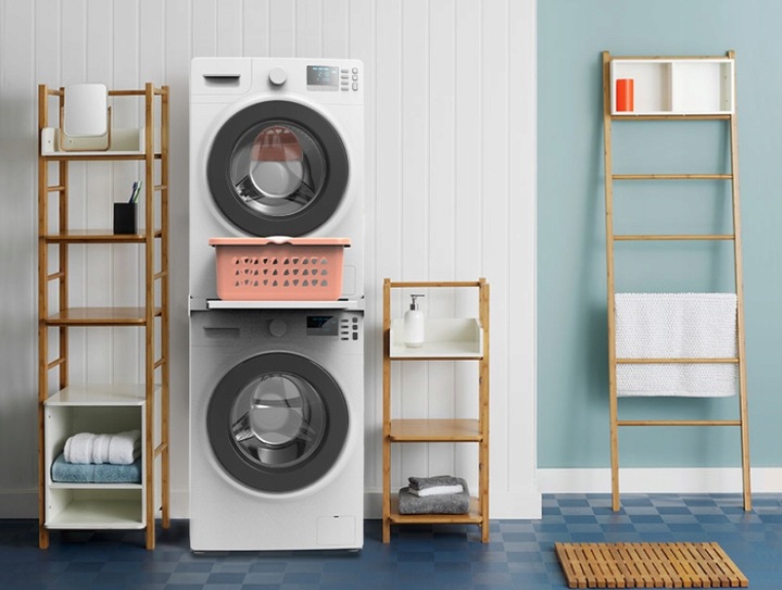 Meliconi Torre Smart L60 Łącznik Pralki Suszarki Uniwersalny z Półką