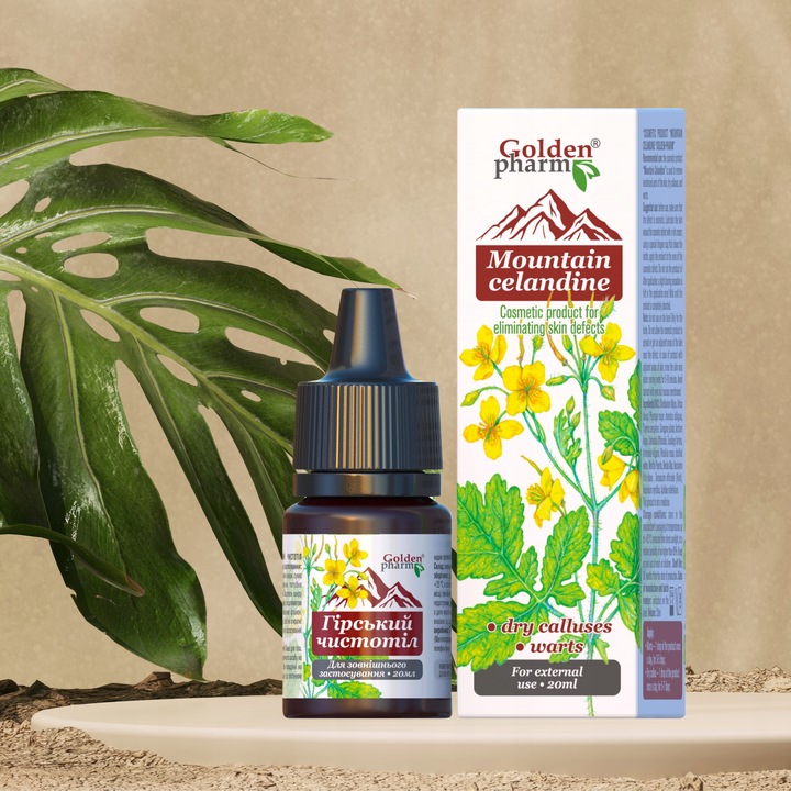 Glistnik Górski na Kurzajki Brodawki Modzele Jaskółcze Ziele Ekstrakt 20 ml