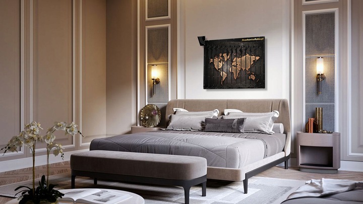 Skarbonka na 5 zł Mapa Świata | Prezent dla podróżnika | Prezent na