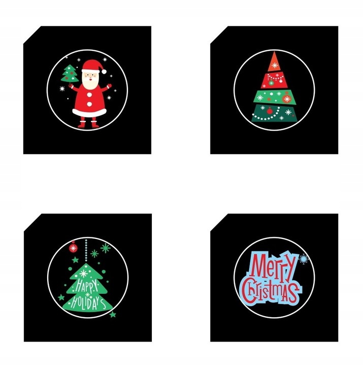 Projektor LED wymienne slajdy 4 wzory ZAR0442