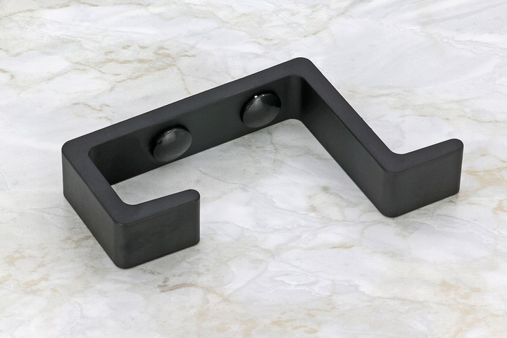 4x HACZYK NA UBRANIA CZARNY WIESZAK MEBLOWY WIESZAK ŚCIENNY NA UBRANIA