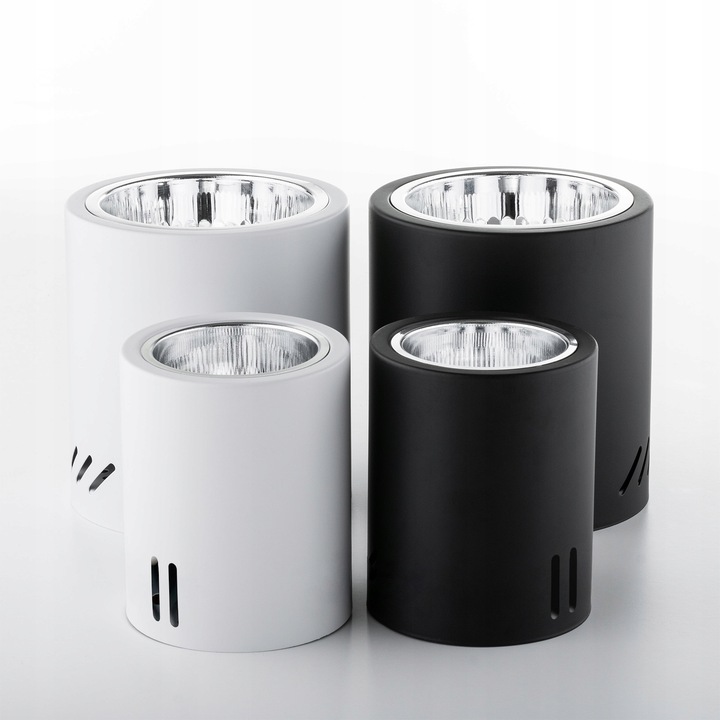 Oprawa Natynkowa Lampa Sufitowa SPOT DUŻA TUBA LED E27 Okrągła Walec