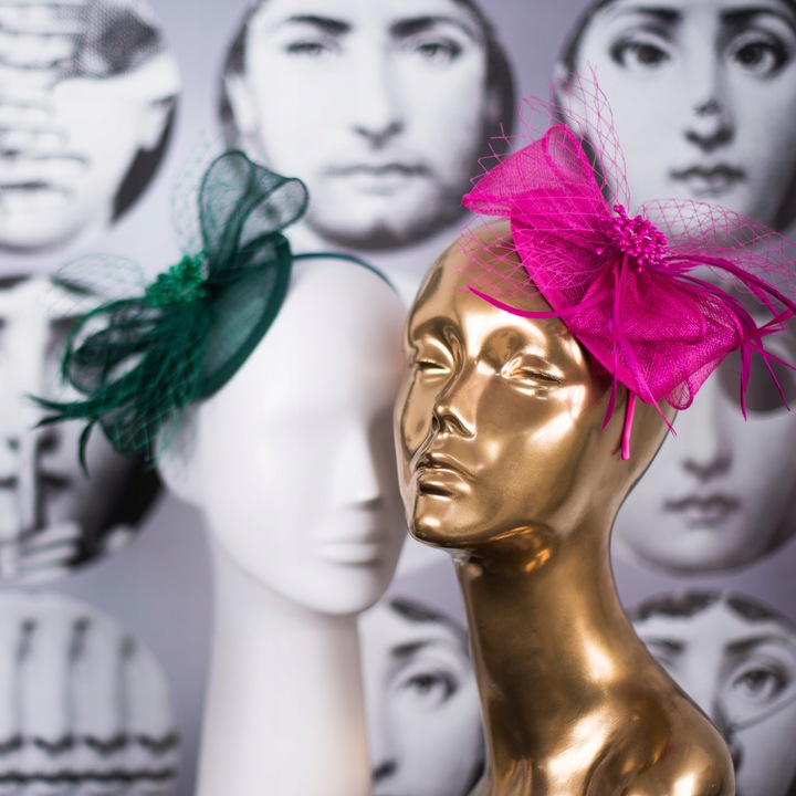 FASCYNATOR Opaska Stroik Toczek Kokarda na Wesele