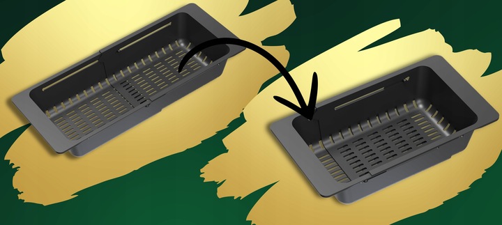 OCIEKACZ do ZLEWU na NACZYNIA organizer CZARNY suszarka OCIEKARKA +