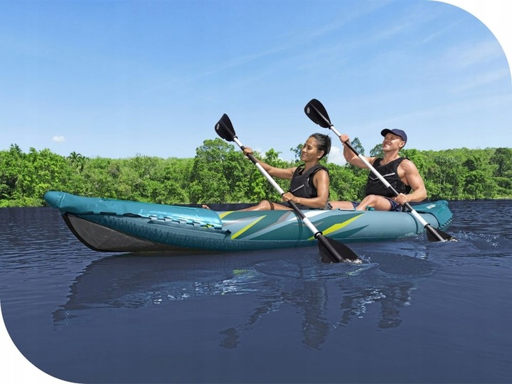 Kajak Dmuchany 2 os. Elite Bestway 65167 Pompka Wiosła Torba MODEL 2024