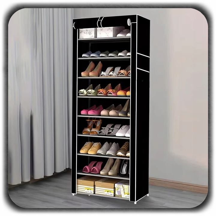 SZAFKA MATERIAŁOWA NA BUTY UBRANIA REGAŁ PÓŁKA GARDEROBA 9 PÓŁEK DUŻA