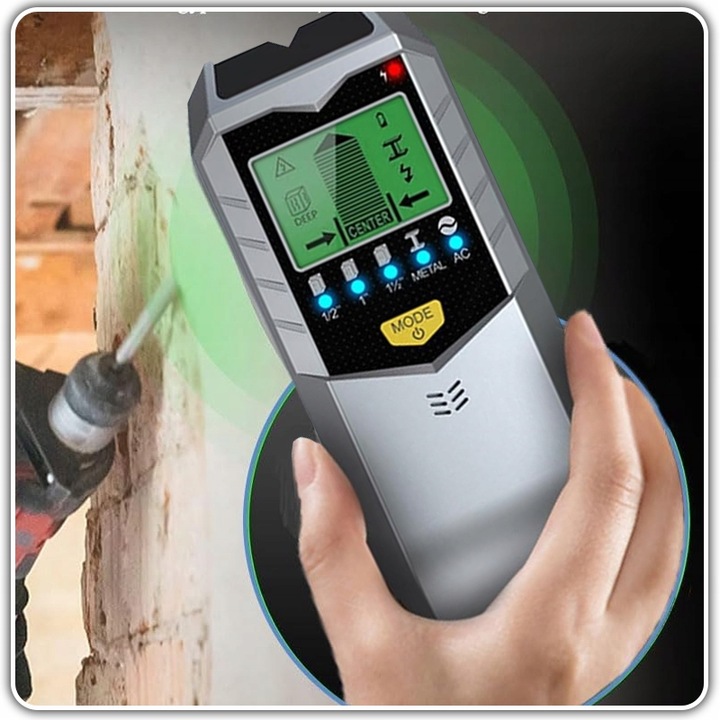WYKRYWACZ DETEKTOR PRZEWODÓW KABLI METALI W ŚCIANIE DREWNA METALU