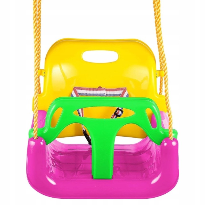 Huśtawka Ogrodowa Modułowa domowa dla Dzieci 3w1 Mocna na Linach Bezpieczna