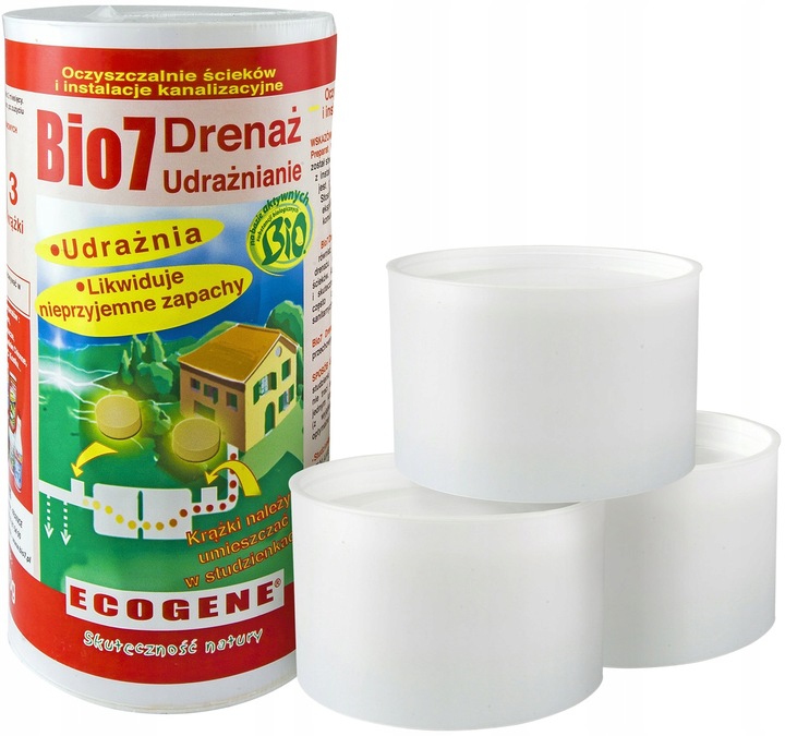 Bio7 DRENAŻ Udrażnianie NIEDROŻNY DRENAŻ BIO 7 Ochrona Drenażu