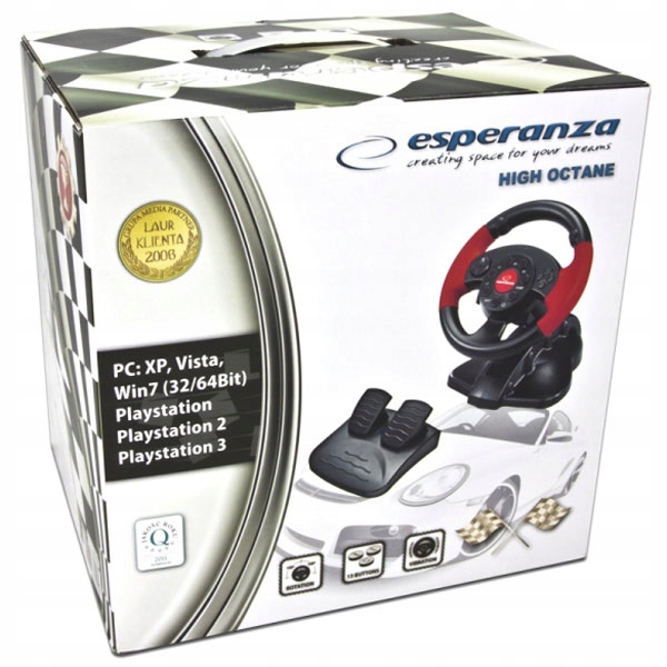 Kierownica Esperanza HIGH OCTANE PC PS1 PS2 PS3