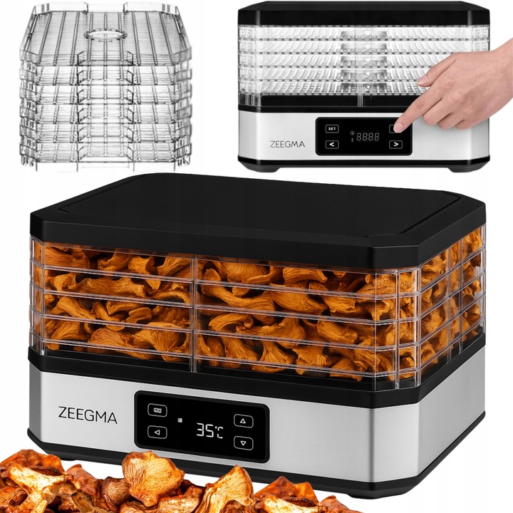 Suszarka spożywcza DUŻA Suszarka DO GRZYBÓW OWOCÓW WARZYW ZIÓŁ TIMER