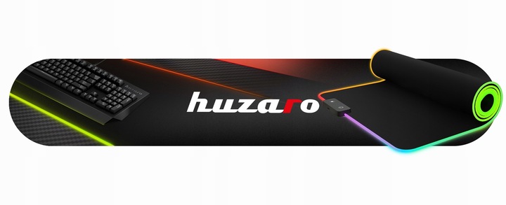 Podkładka pod MYSZ KLAWIATURĘ Huzaro Mousepad 1.0 XL RGB