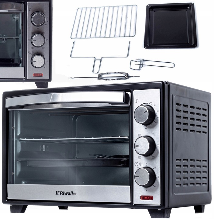 PIEKARNIK ELEKTRYCZNY RIWALL RPI-01 25L TERMOOBIEG ROŻNO GRILL