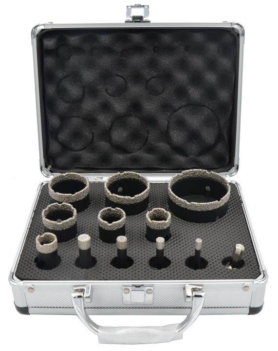 ZESTAW OTWORNICA WIERTŁO DIAMENTOWE DO GRESU 6-68