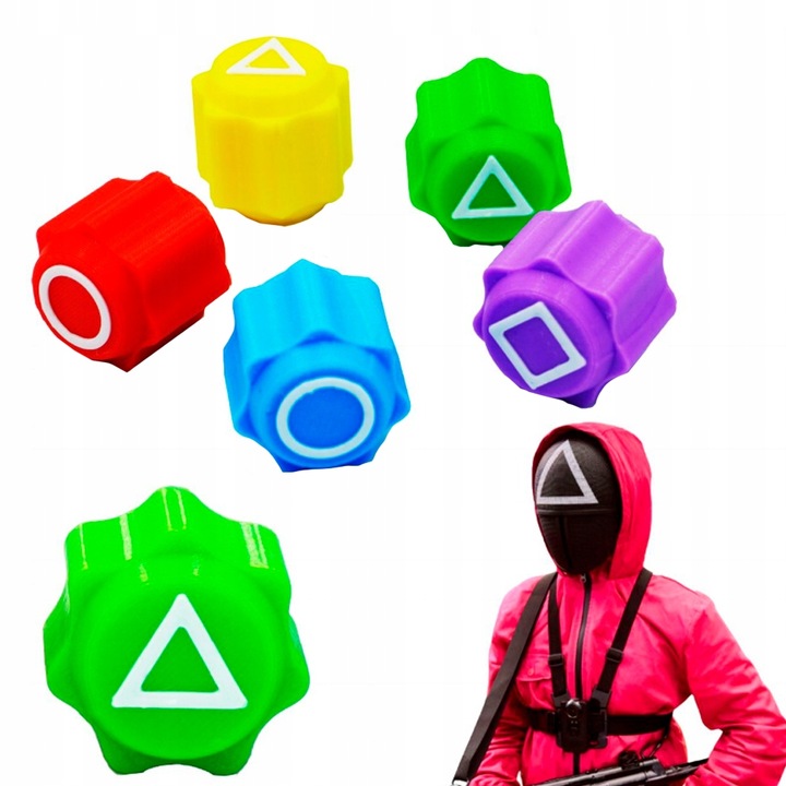 KOŚCI KOSTKI GONGGI GONGI koreańskiej gry GRA SQUID GAME ZESTAW DDAKJI GONG