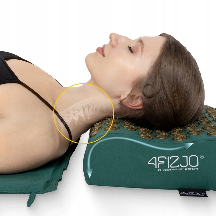 MATA DO AKUPRESURY Z KOLCAMI DO MASAŻU POBUDZAJĄCA KRĄŻENIE Z PODUSZKĄ XL