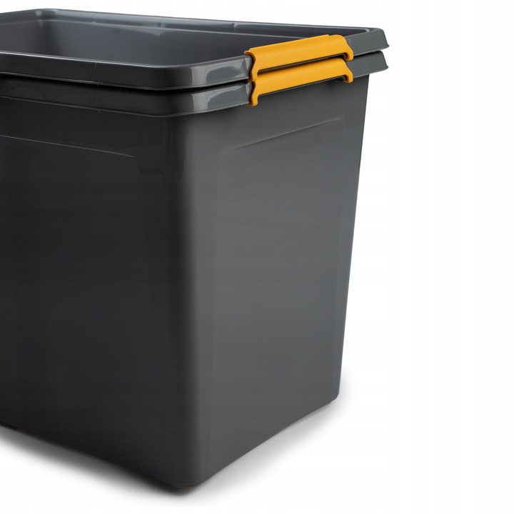 POJEMNIK NA ZABAWKI DUŻY PUDEŁKO SKRZYNIA NA KÓŁKACH Z POKRYWKĄ 80L