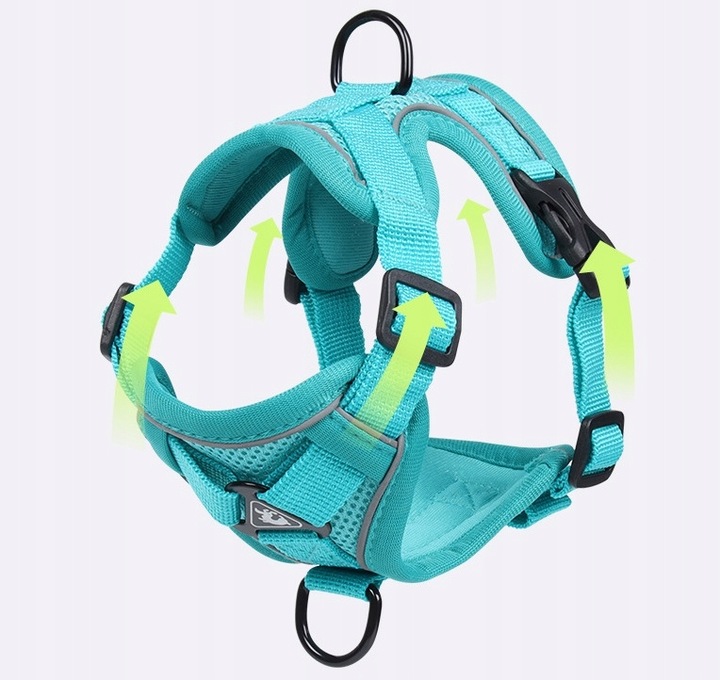 SZELKI BEZUCISKOWE TYPU GUARD + SMYCZ dla KOTA PSA