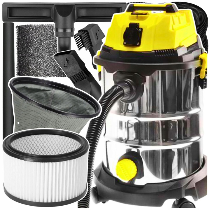 ODKURZACZ PRZEMYSŁOWY BEZWORKOWY Z OTRZĄSACZEM DO GIPSU SUCHO MOKRO