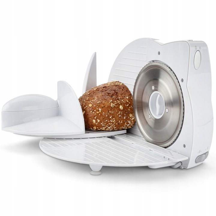 Mała KRAJALNICA do Chleba Wędlin Sera Składana ELEKTRYCZNA BIAŁA MOCNA