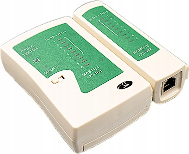 ZESTAW NARZĘDZI SIECIOWYCH DO WTYKÓW PRZELOTOWYCH RJ45 TESTER ZACISKARKA